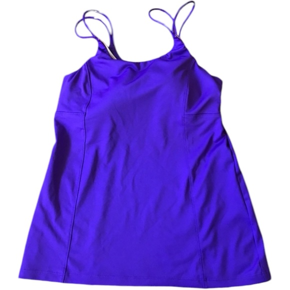 Athleta Purple Wild Card Yoga Bra Strappy Tank size 34B - Picture 1 of 6